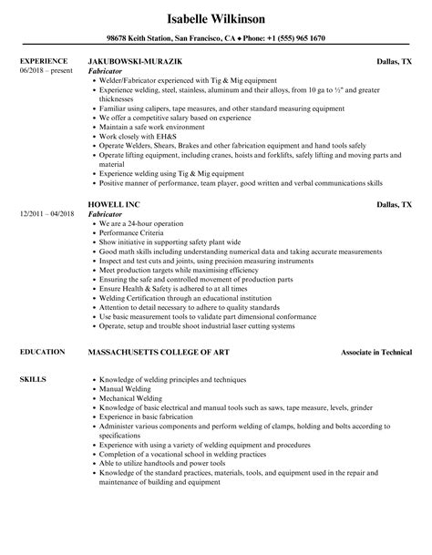 aluminum fabricator cv sample|aluminium fabricator resume examples.